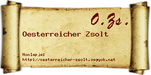 Oesterreicher Zsolt névjegykártya